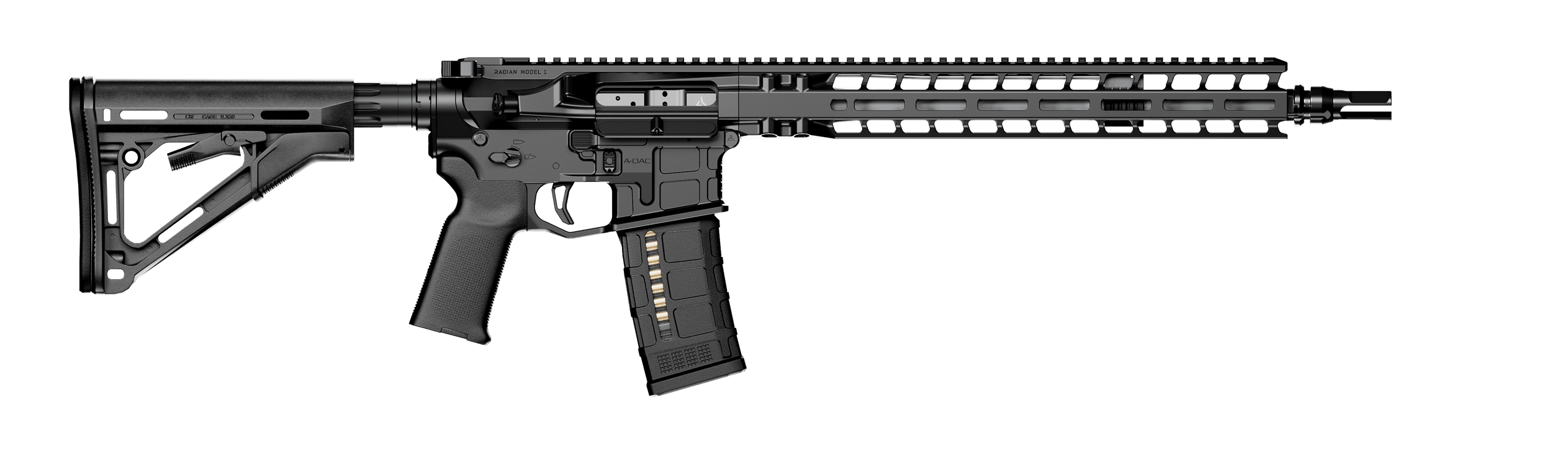 Radian Model 1 14.5 Inch Black black 223 Wylde AR-15 rifle, right side