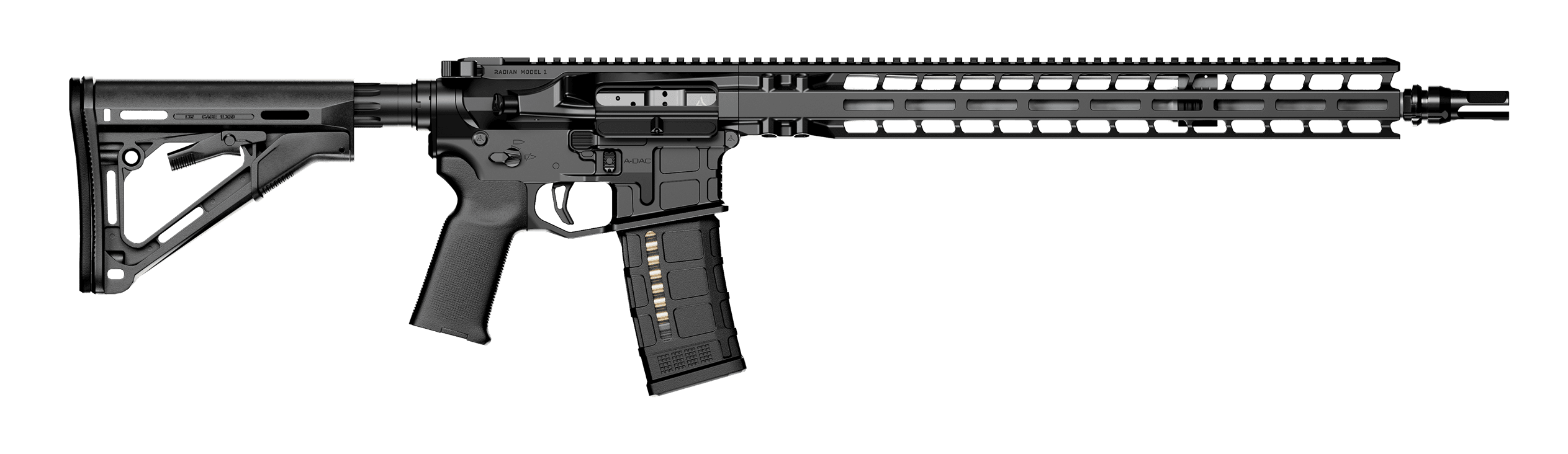 Radian Model 1 17.5 Inch Black Superb 223 Wylde AR-15 Rifle 2 Radian Model 1 17.5 Inch Black black 223 Wylde AR-15 rifle, right side