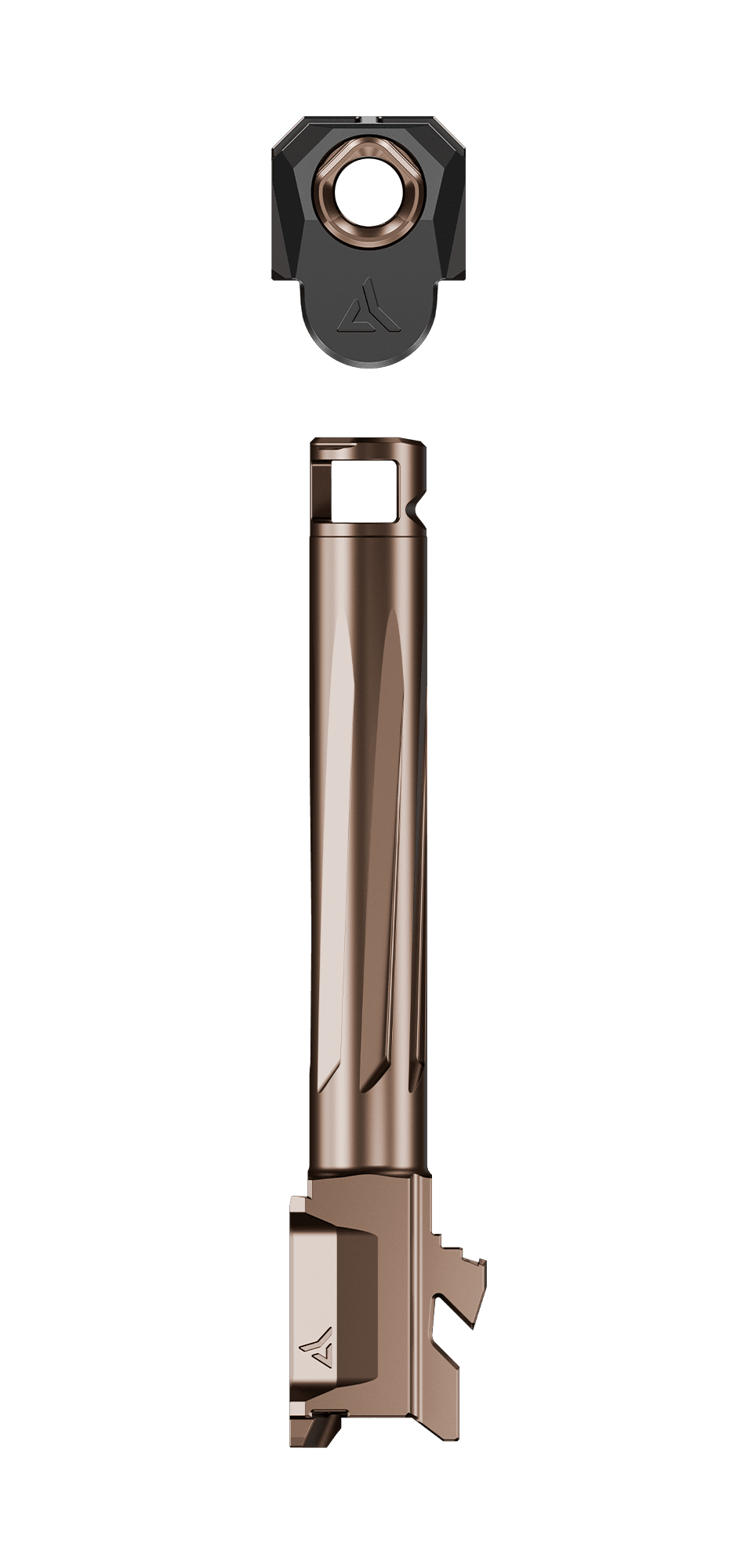 Radian Ramjet Glock 17 Gen 5 Bronze bronze ported barrel and black compensator