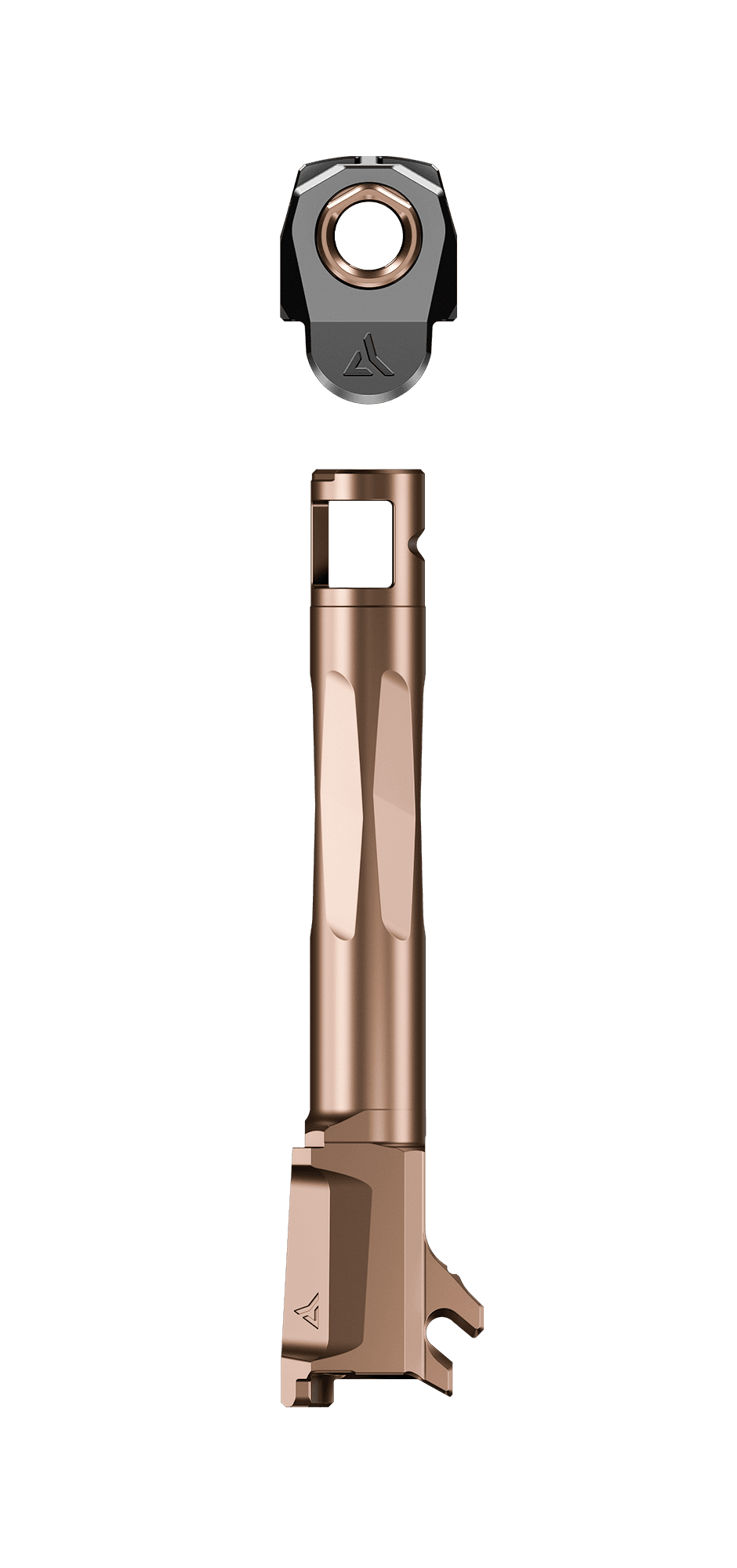 Radian Ramjet SIG P365XL Bronze Superb Afterburner Comp Barrel Kit 5 Radian Ramjet SIG P365XL Bronze bronze ported barrel and black compensator